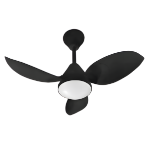 Modern 30-Inch 3-Blade LED Ceiling Fan with Light, Minimalist Designer Ceiling Fan for Small Rooms and Apartments