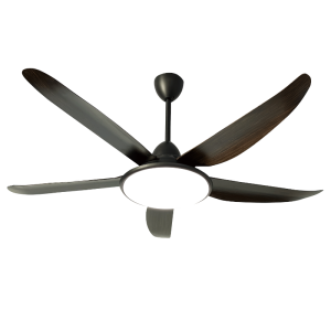 Ultra Thin 56-Inch 5-Blade LED Ceiling Fan with Light, Modern Slim Ceiling Fan for Large Rooms and Living Spaces