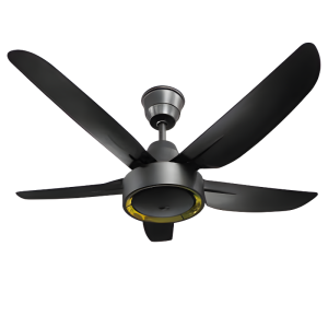 Ultra Quiet 46-Inch 5-Blade DC Ceiling Fan without Light, Bedroom Sleep Mode Ceiling Fan with Remote Control